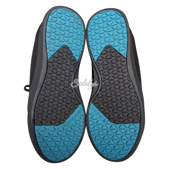 Vessi Weekend Mens 9 Asphalt Black on Black Waterproof Dyma-Tex Knit Sneaker - Picture 8 of 13